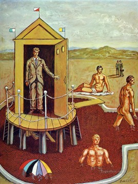 ジョルジョ・デ・キリコ Painting - 神秘的な風呂 1938 ジョルジョ・デ・キリコ 形而上学的シュルレアリスム